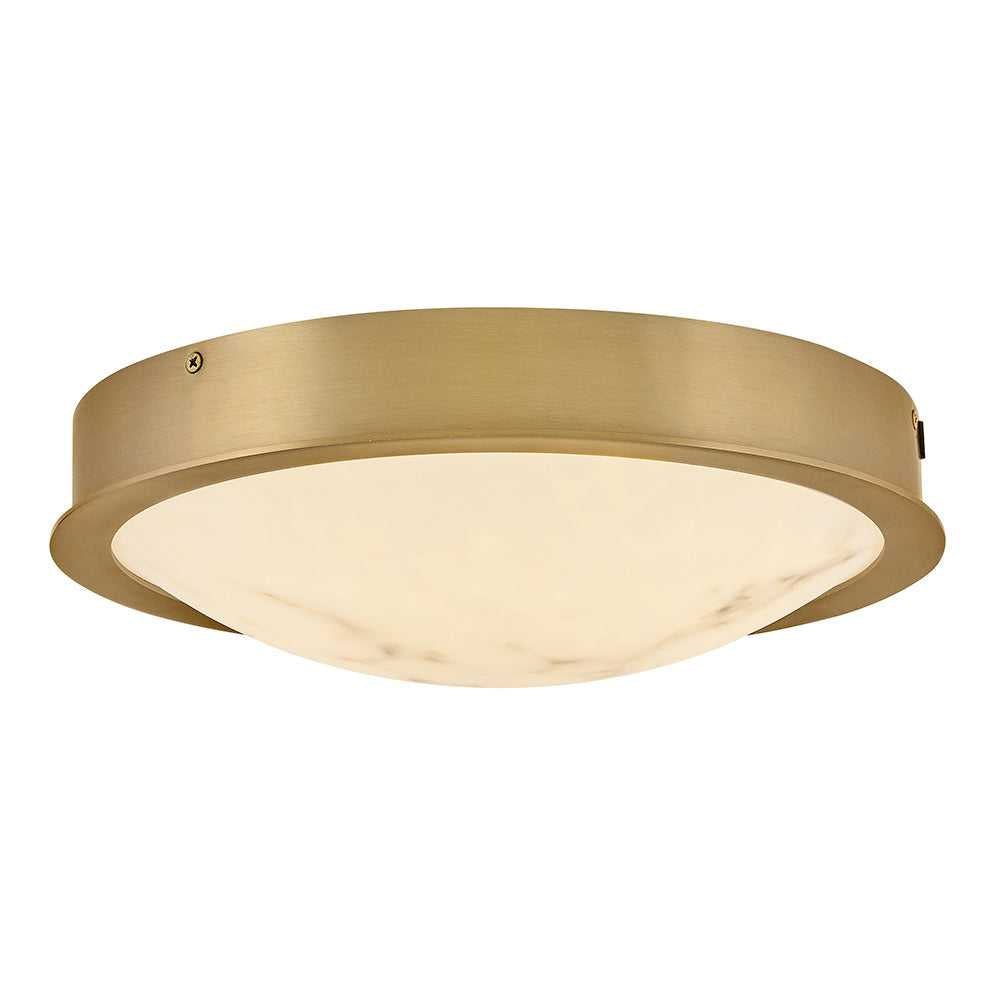 Cava LED Flush Mount in Lacquered Brass - available from The Lighting Shoppe, trusted by Canadian homeowners
