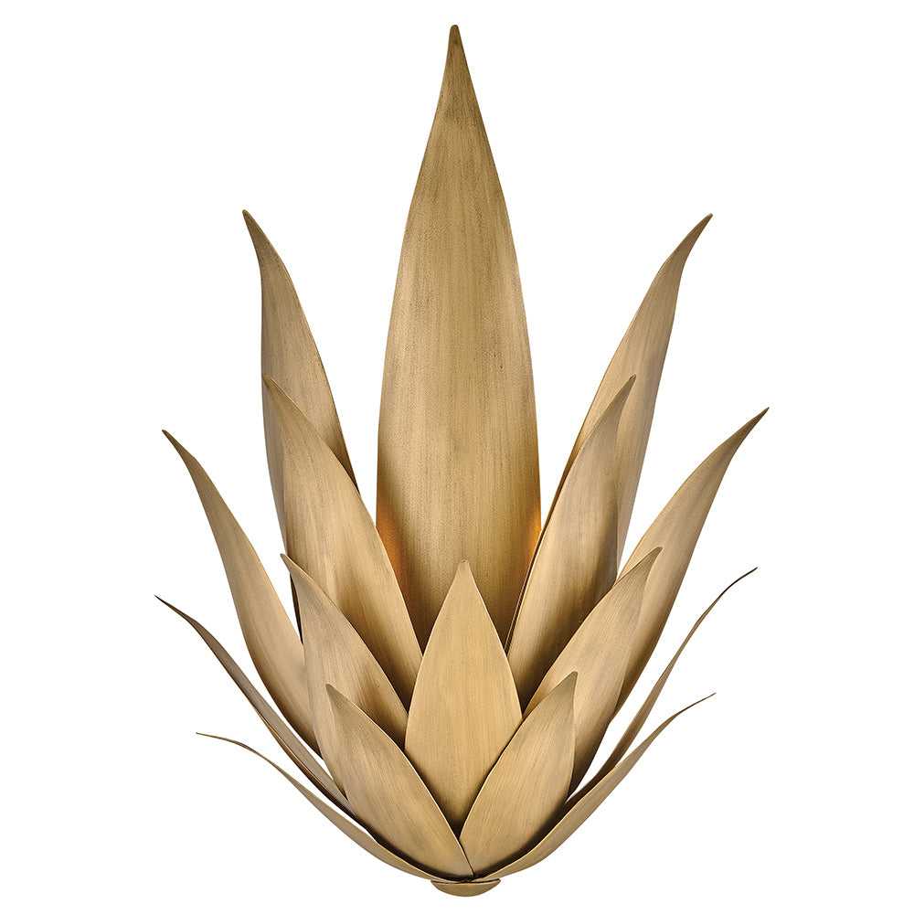 Agave LED Wall Sconce in Burnished Gold - available from The Lighting Shoppe, trusted by Canadian homeowners