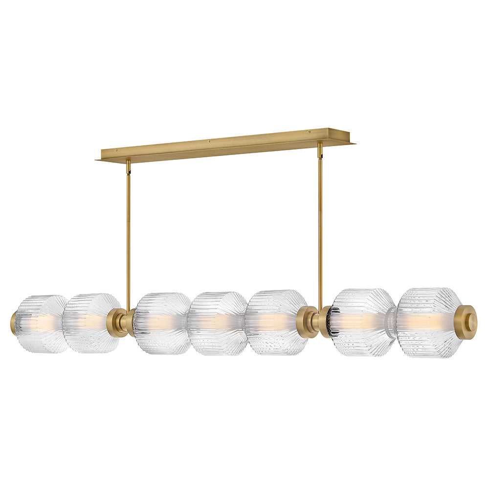 Reign LED Linear in Lacquered Brass - available from The Lighting Shoppe, trusted by Canadian homeowners