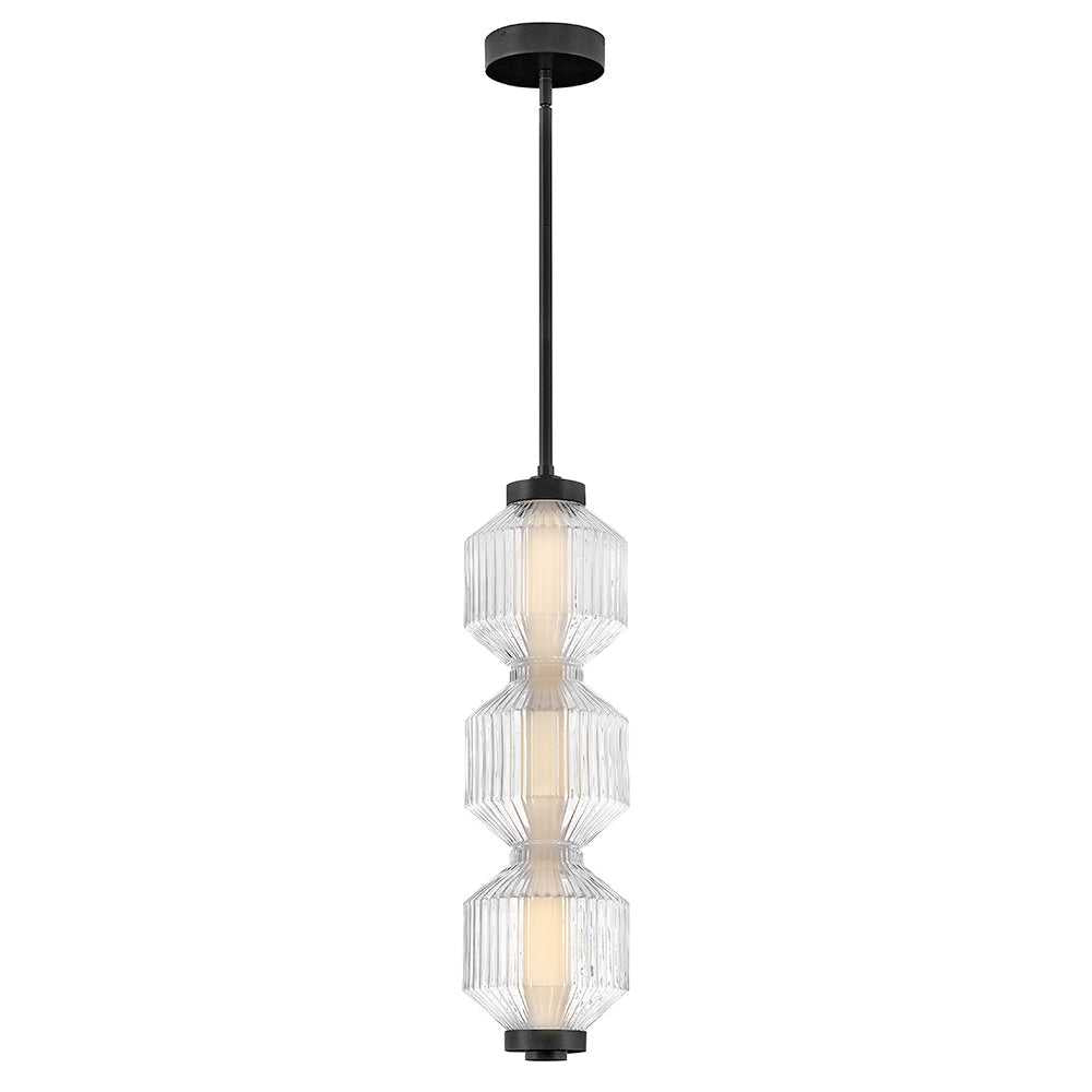 Reign LED Convertible Pendant in Black - available from The Lighting Shoppe, trusted by Canadian homeowners