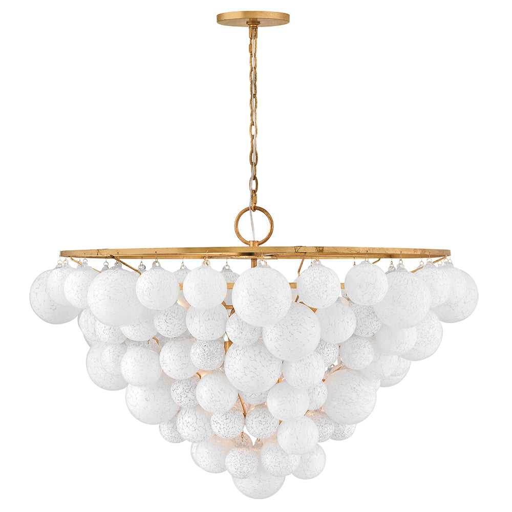 Marabel LED Chandelier in Distressed Brass - available from The Lighting Shoppe, trusted by Canadian homeowners