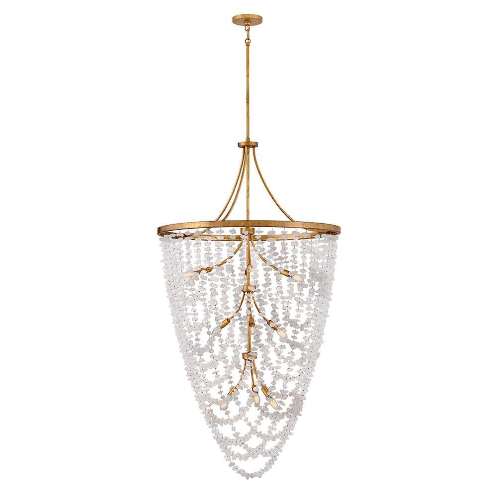 Myra LED Chandelier in Distressed Brass - available from The Lighting Shoppe, trusted by Canadian homeowners