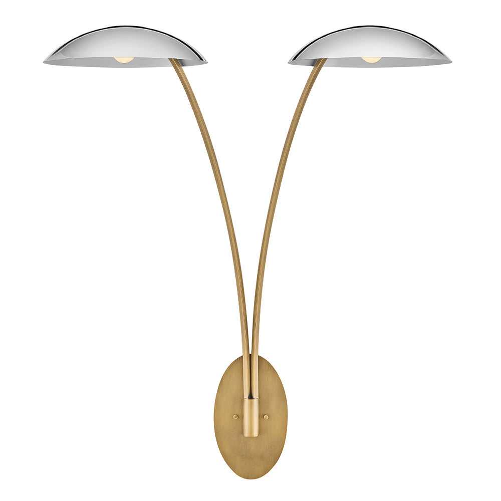 Glenn LED Wall Sconce in Heritage Brass - available from The Lighting Shoppe, trusted by Canadian homeowners