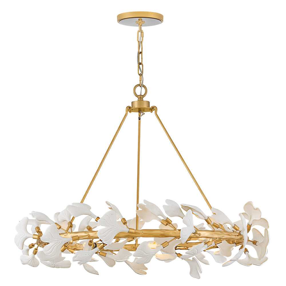 Audra LED Chandelier in Deluxe Gold - available from The Lighting Shoppe, trusted by Canadian homeowners