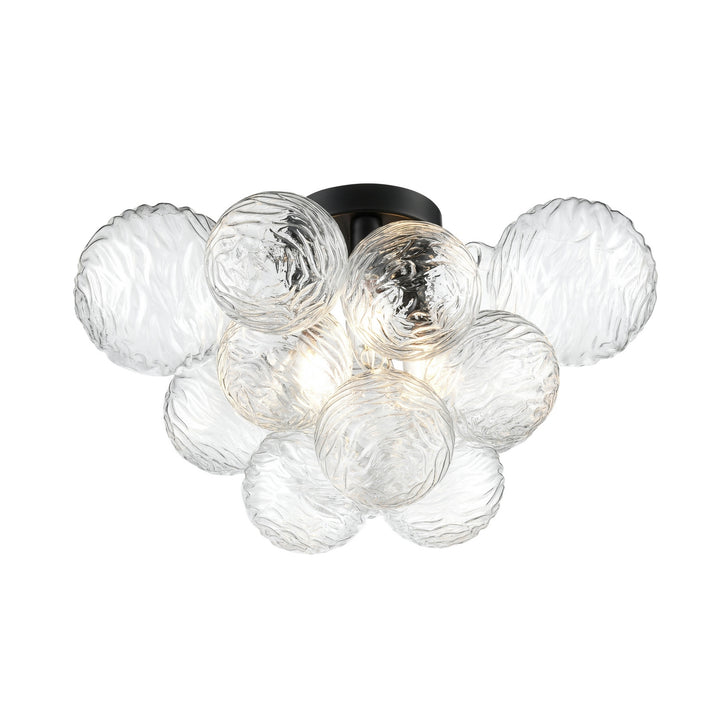 DVI Canada - DVP32812EB-WVC - Three Light Semi-Flush Mount - Comet - Ebony