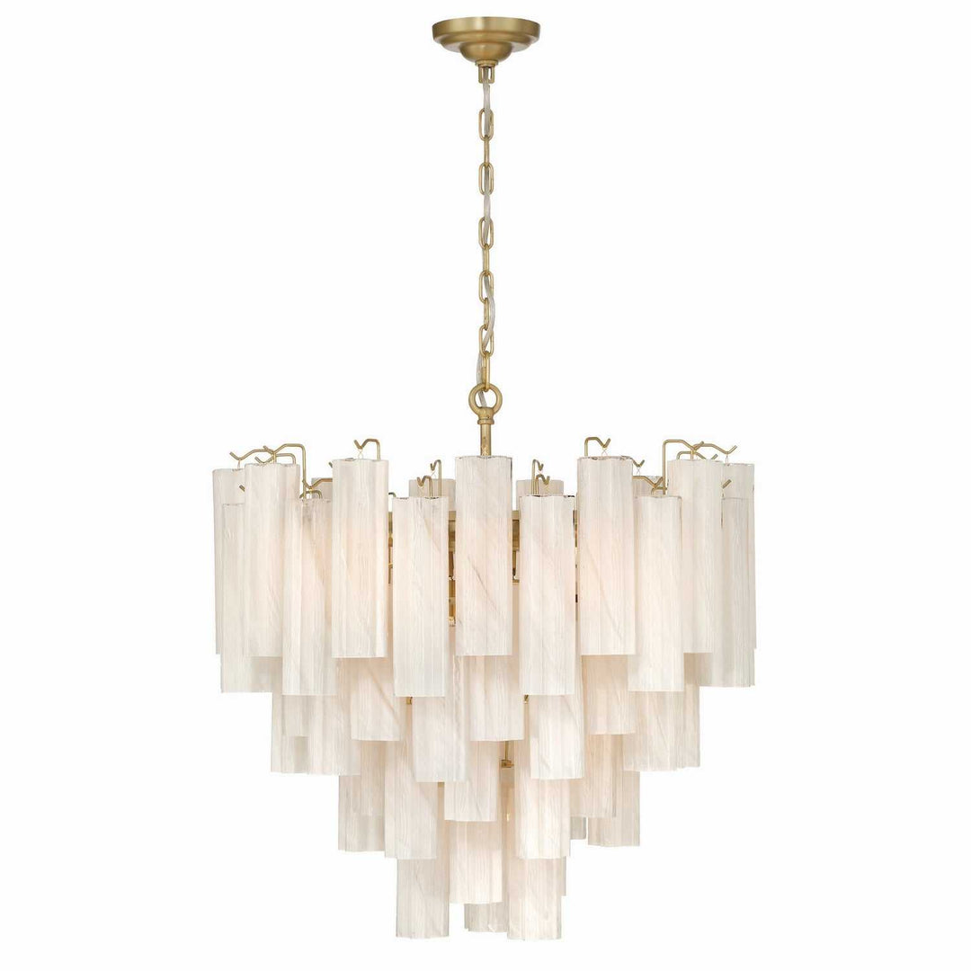 Sophia 16 Light Chandelier in Brushed Brass Artcraft Canada