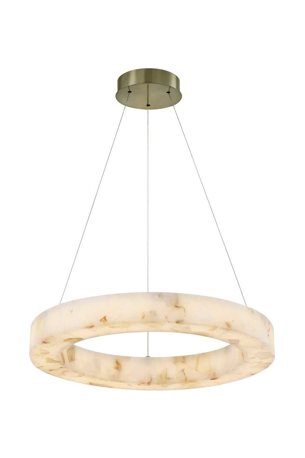 LumenAria LED Pendant in Brushed Brass Justice Designs