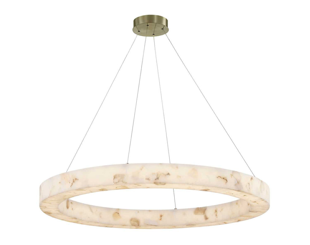 LumenAria LED Pendant in Brushed Brass Justice Designs