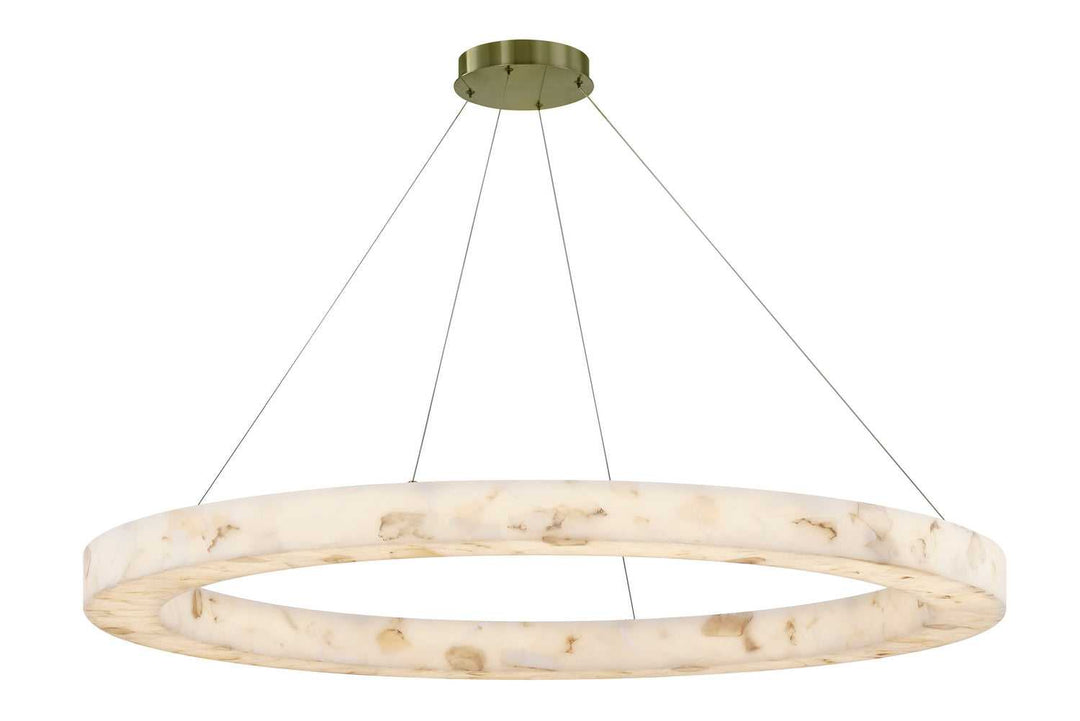LumenAria LED Pendant in Brushed Brass Justice Designs