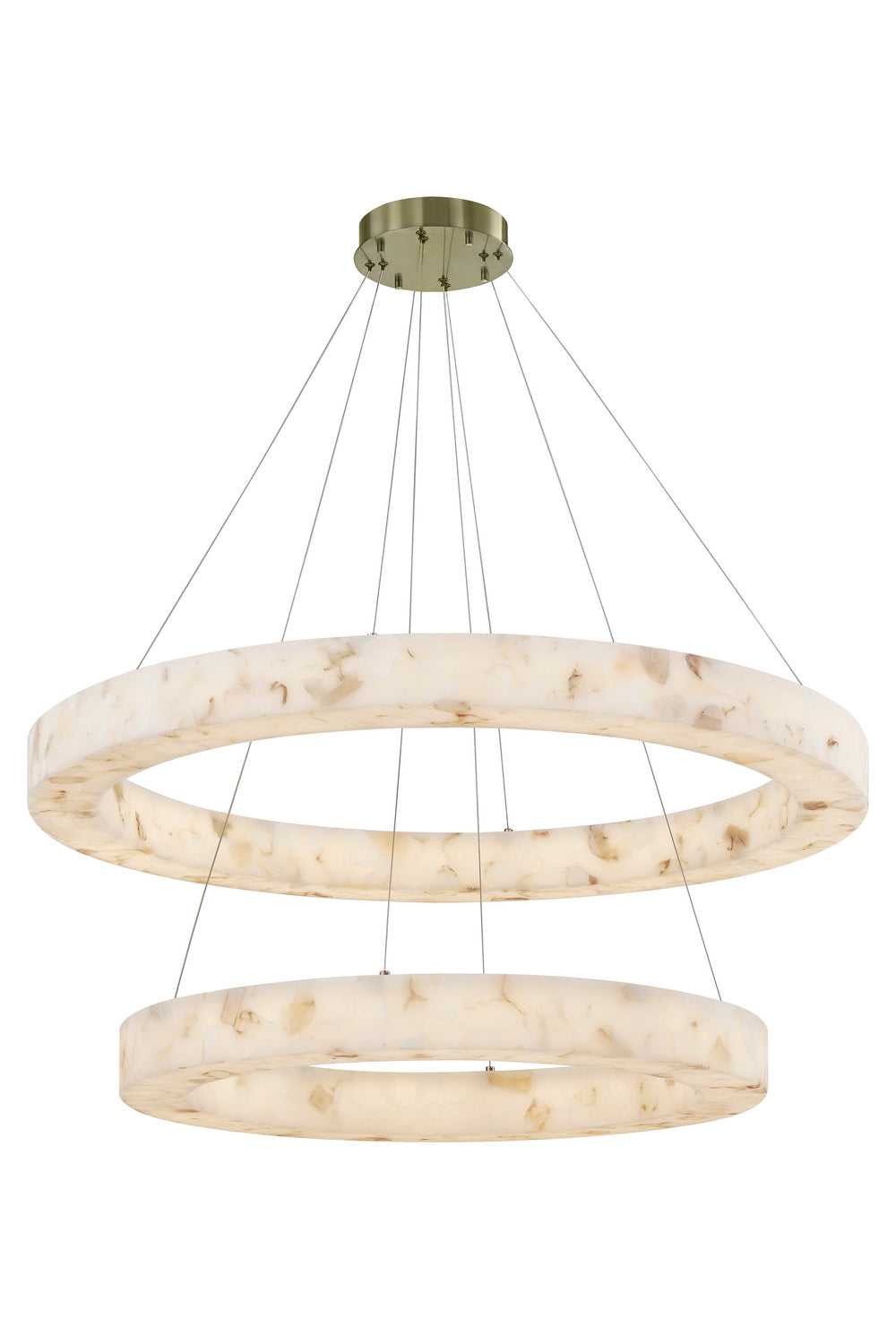 LumenAria LED Pendant in Brushed Brass Justice Designs