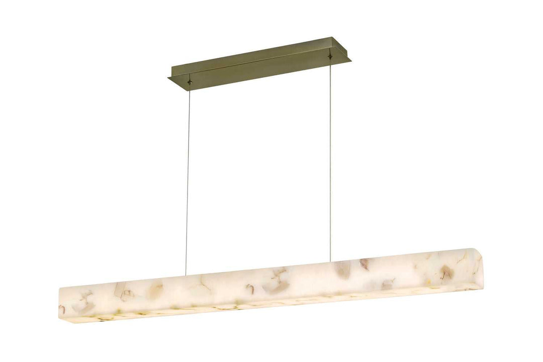 LumenAria LED Linear Pendant in Brushed Brass Justice Designs