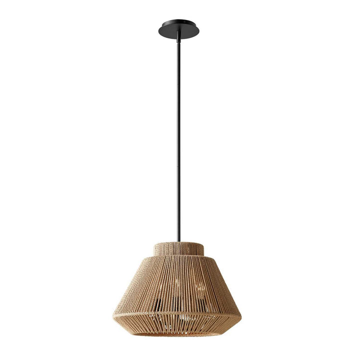 Eco Three Light Pendant in Matte Black Justice Designs