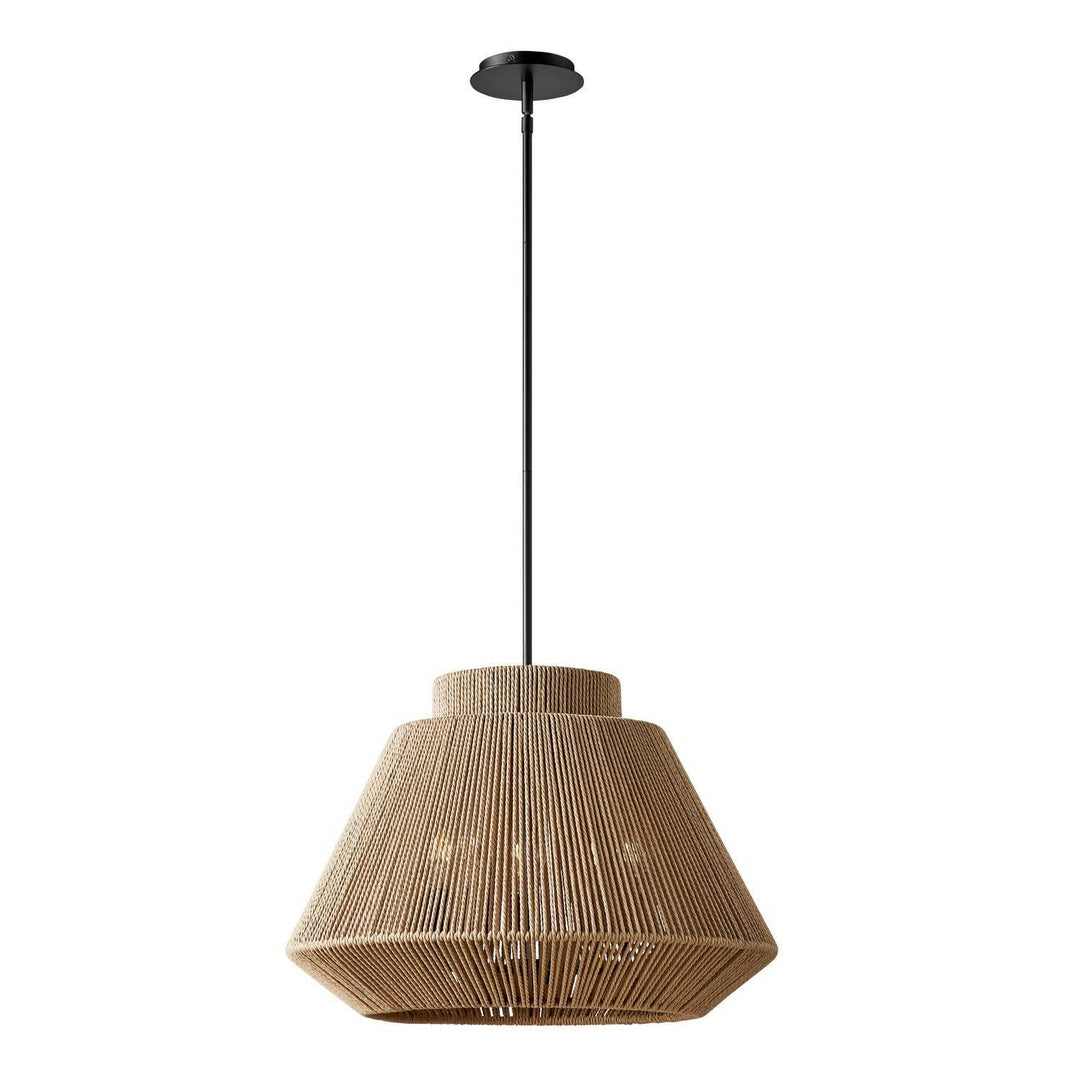 Eco Five Light Pendant in Matte Black Justice Designs