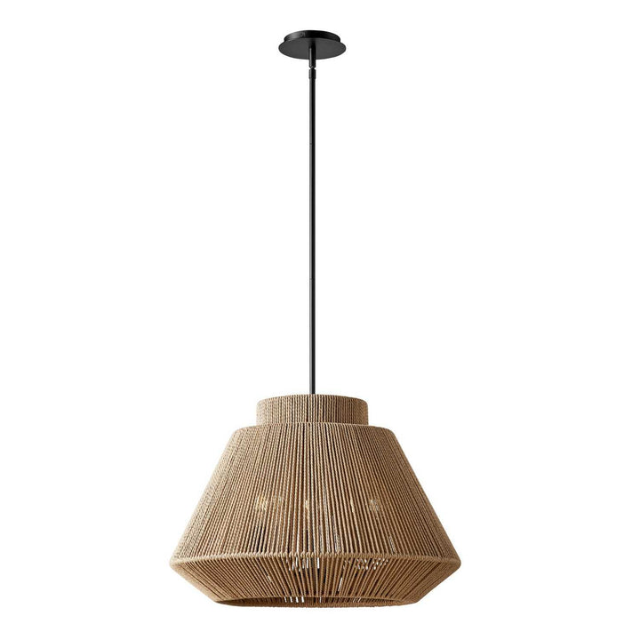 Eco Five Light Pendant in Matte Black Justice Designs