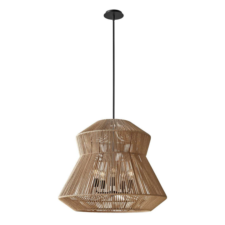 Eco Five Light Pendant in Matte Black Justice Designs