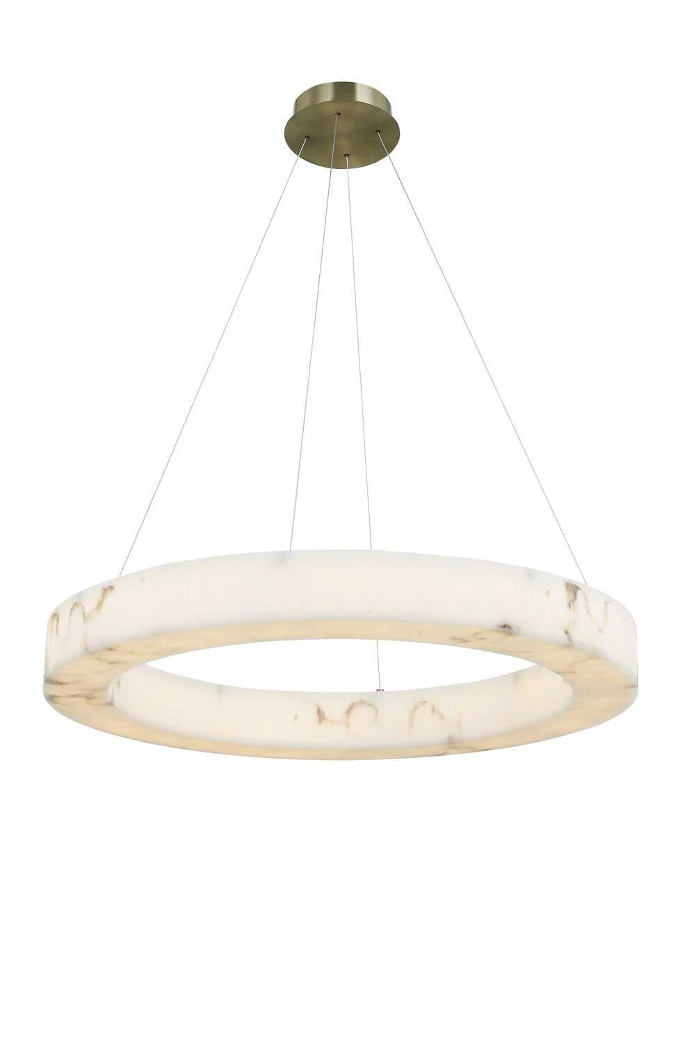 LumenAria LED Pendant in Brushed Brass Justice Designs