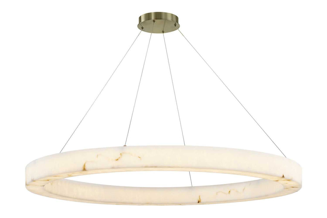 LumenAria LED Pendant in Brushed Brass Justice Designs