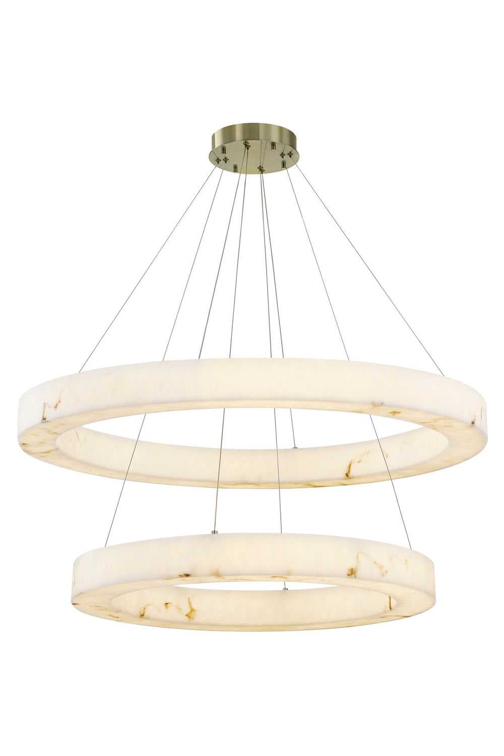 LumenAria LED Pendant in Brushed Brass Justice Designs