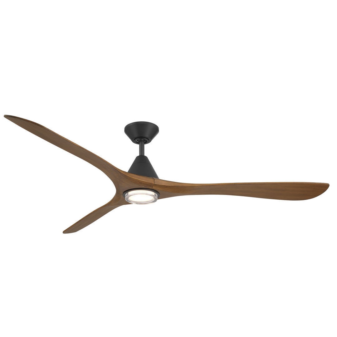 Modern Forms Fans Canada - FR-D2504-72L-MB/DK - 72"Ceiling Fan - Carve - Matte Black/Distressed Koa