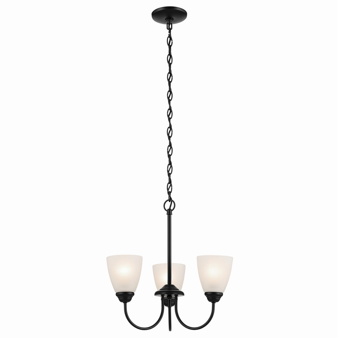 Kichler Canada - 43637BK - Three Light Mini Chandelier - Jolie - Black