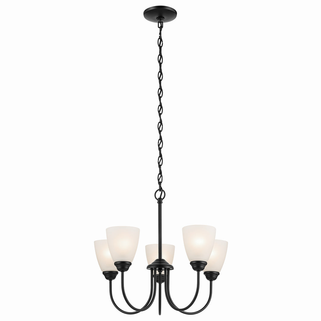 Kichler Canada - 43638BK - Five Light Chandelier - Jolie - Black