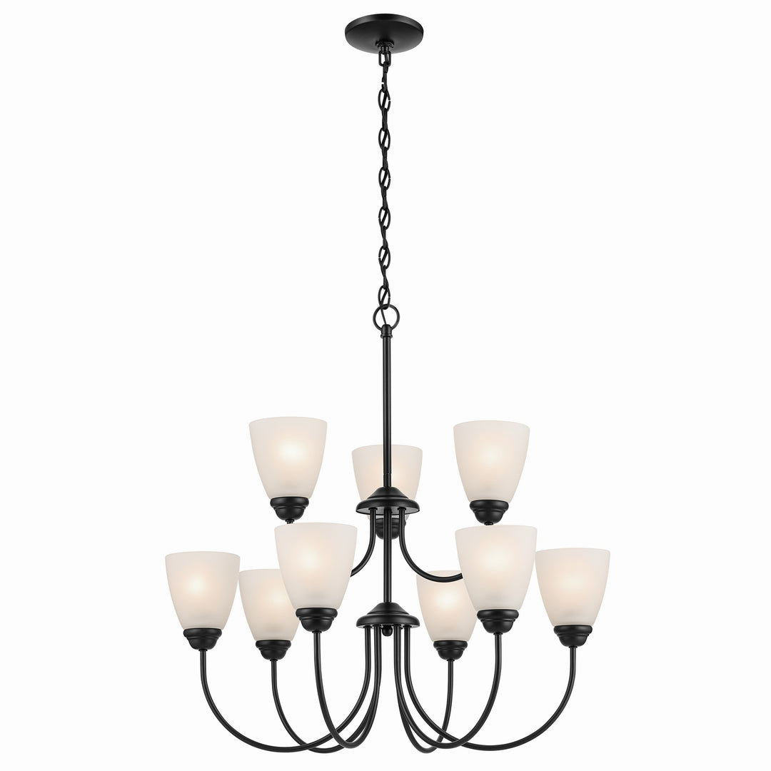 Kichler Canada - 43639BK - Nine Light Chandelier - Jolie - Black
