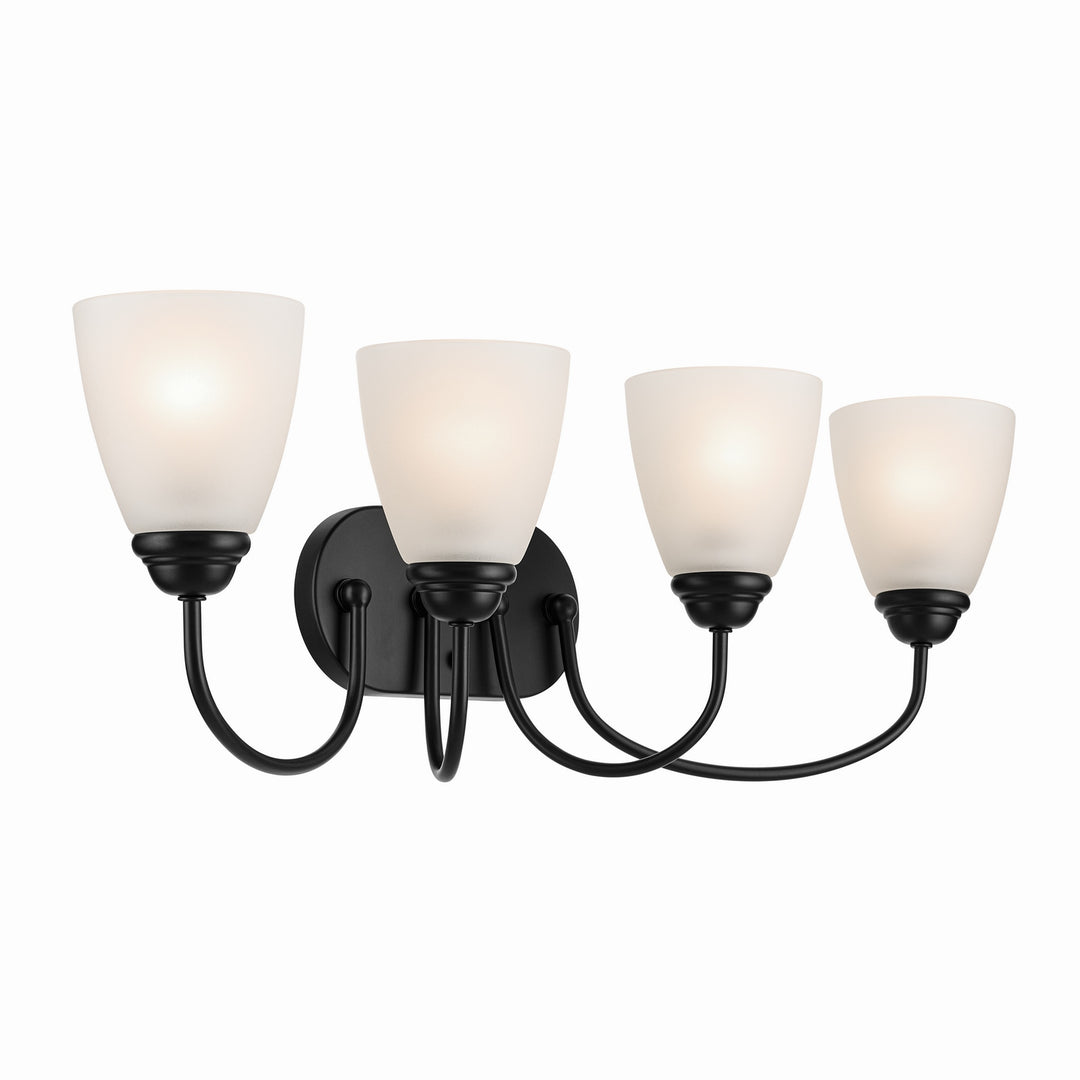 Kichler Canada - 45640BK - Four Light Bath - Jolie - Black
