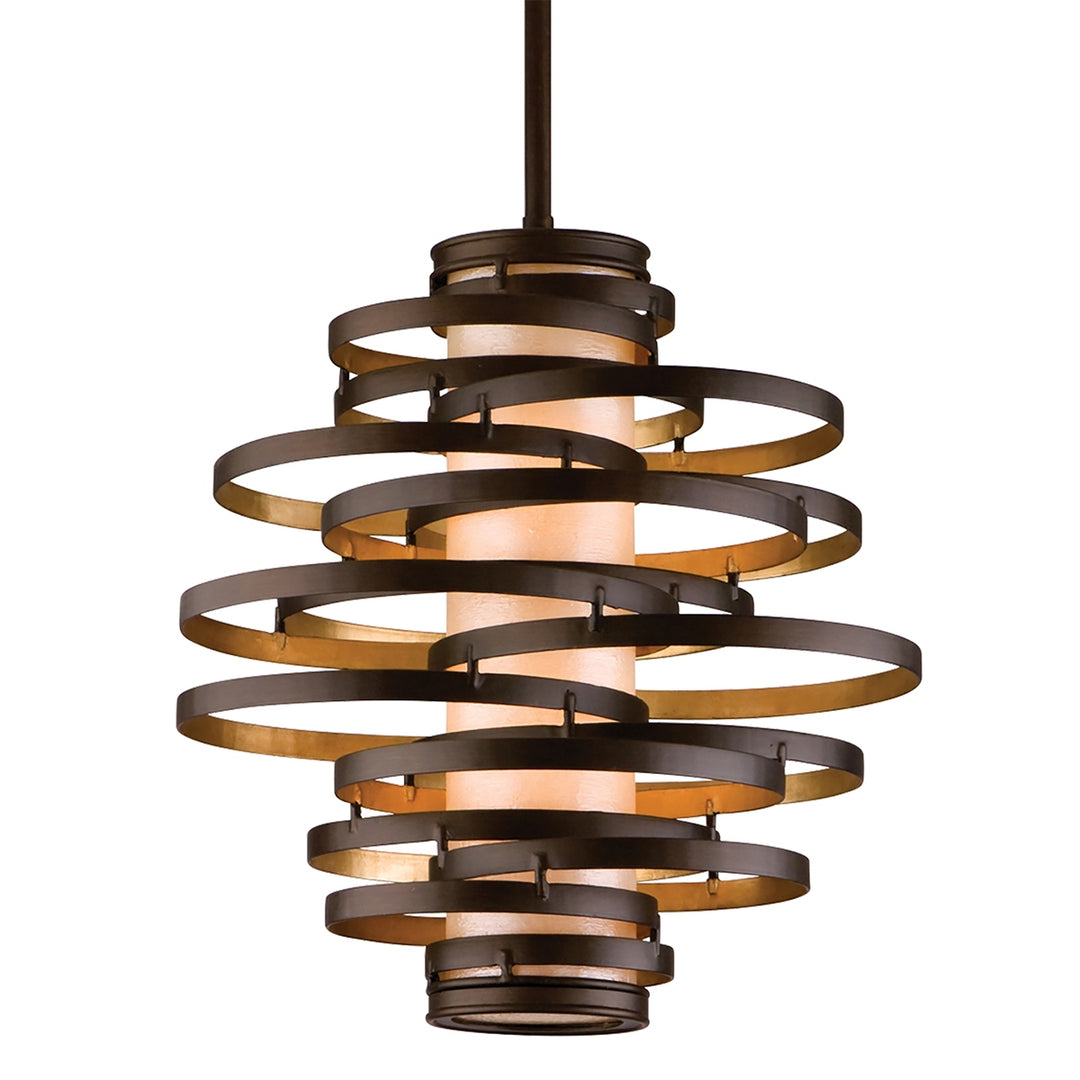 Corbett Lighting Canada - 113-42-BRL/GL - Two Light Pendant - Vertigo - Bronze Leaf/Gold Leaf
