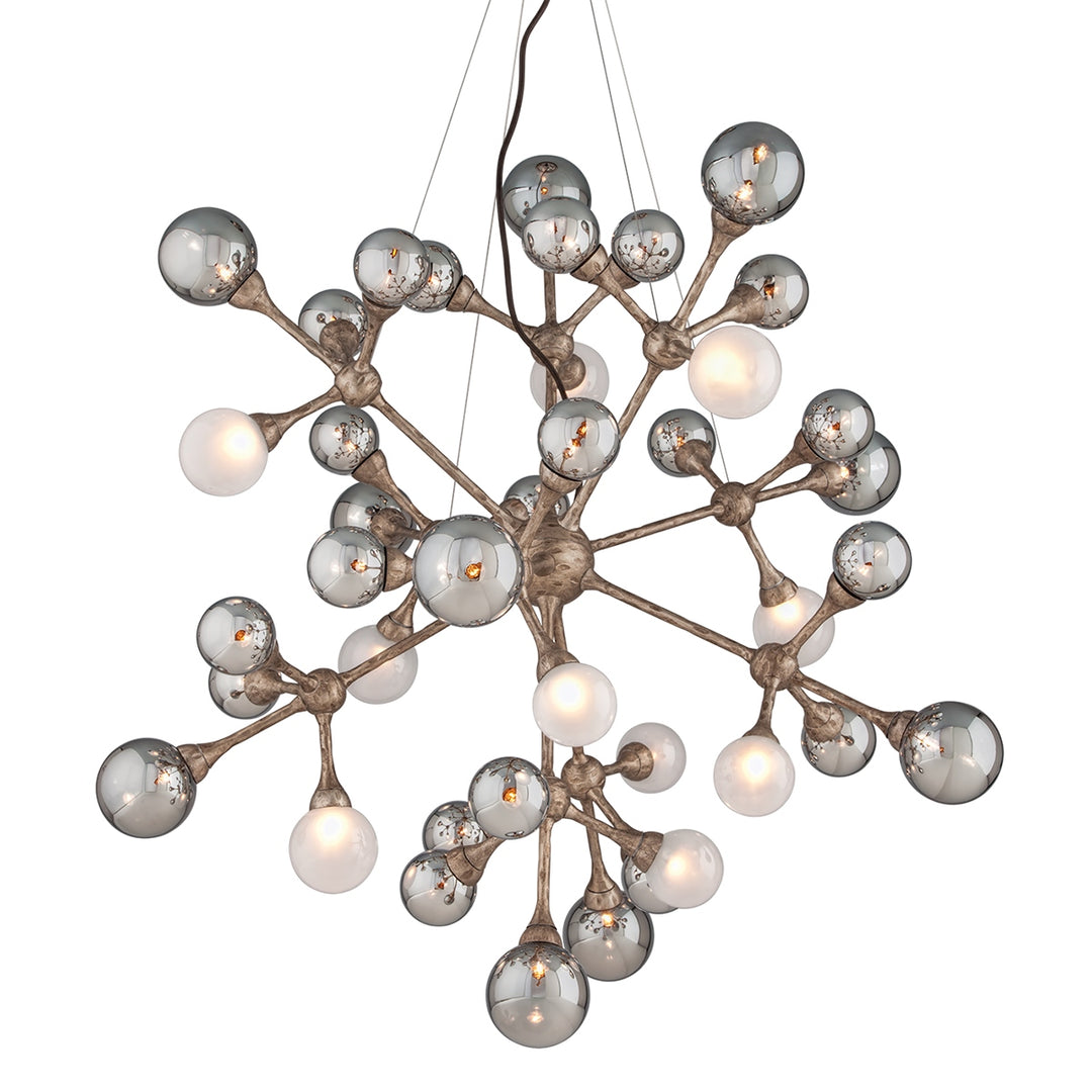 Corbett Lighting Canada - 206-440-SGL - 40 Light Chandelier - Element - Stria Gold Leaf