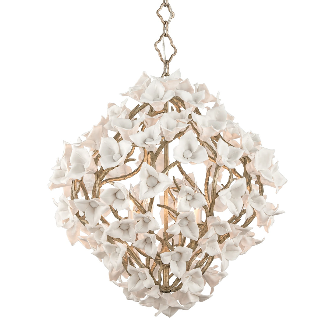 Corbett Lighting Canada - 211-46-SGL - Six Light Chandelier - Lily - Stria Gold Leaf