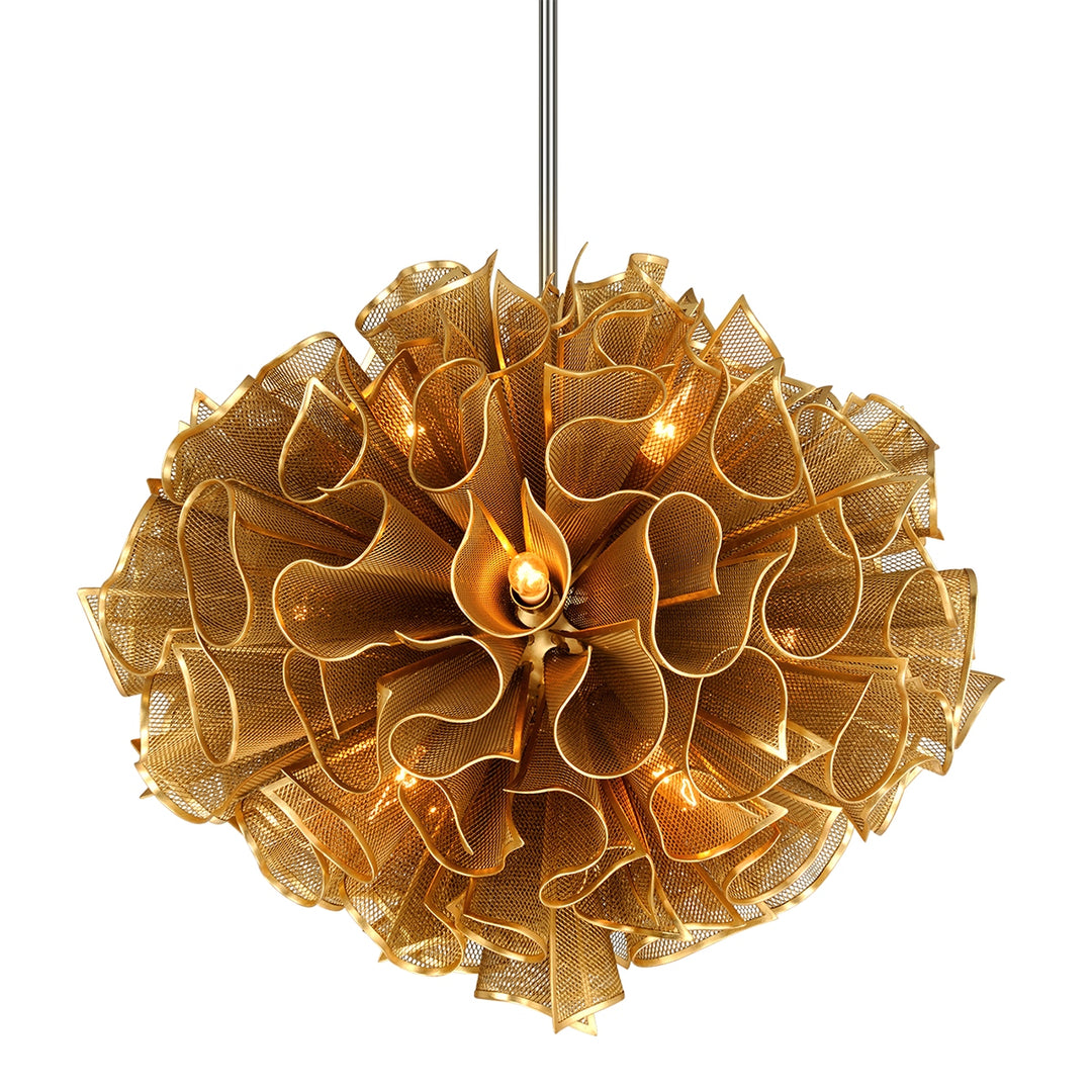 Corbett Lighting Canada - 218-412-GL - 12 Light Chandelier - Pulse - Gold Leaf