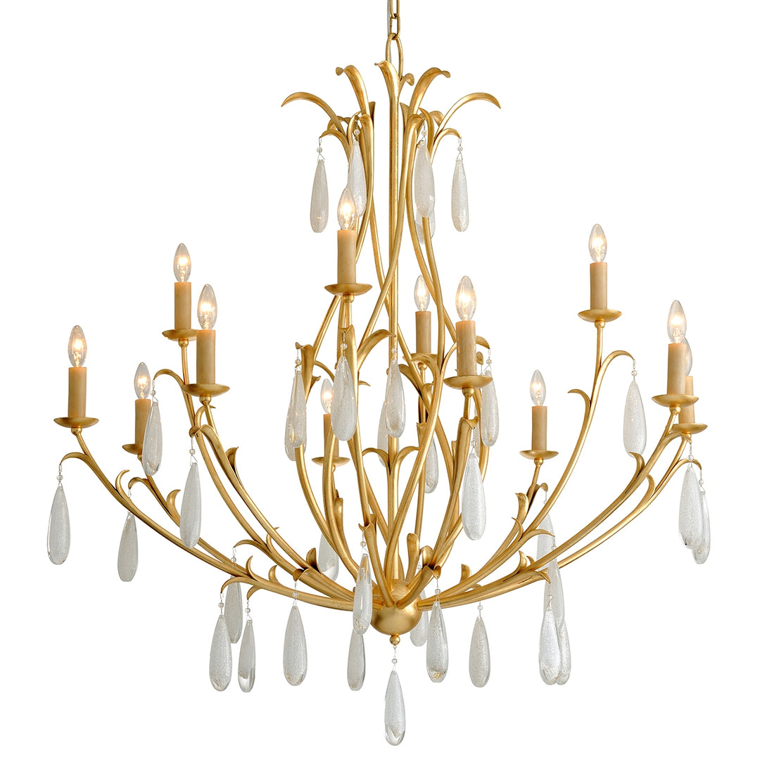 Corbett Lighting Canada - 293-012-GL - 12 Light Chandelier - Prosecco - Gold Leaf