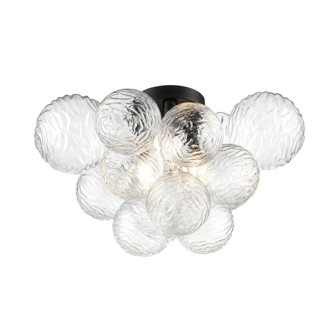 DVI Canada - DVP32812EB-WVC - Three Light Semi-Flush Mount - Comet - Ebony