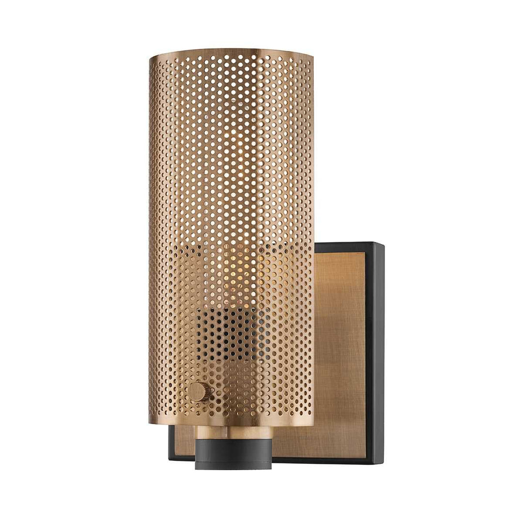 Troy Lighting Canada - B6871-SFB/PBR - One Light Wall Sconce - Pilsen - Modern Bronze And Aged Brass