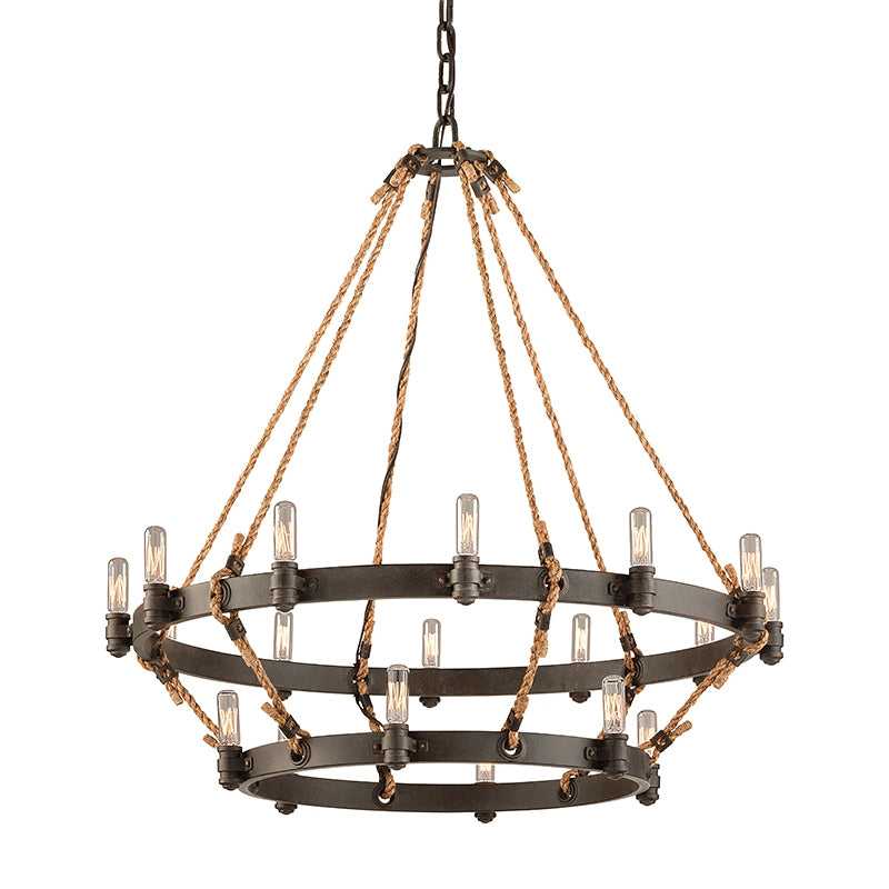 Troy Lighting Canada - F3128-HBZ - 18 Light Chandelier - Pike Place - Heritage Bronze