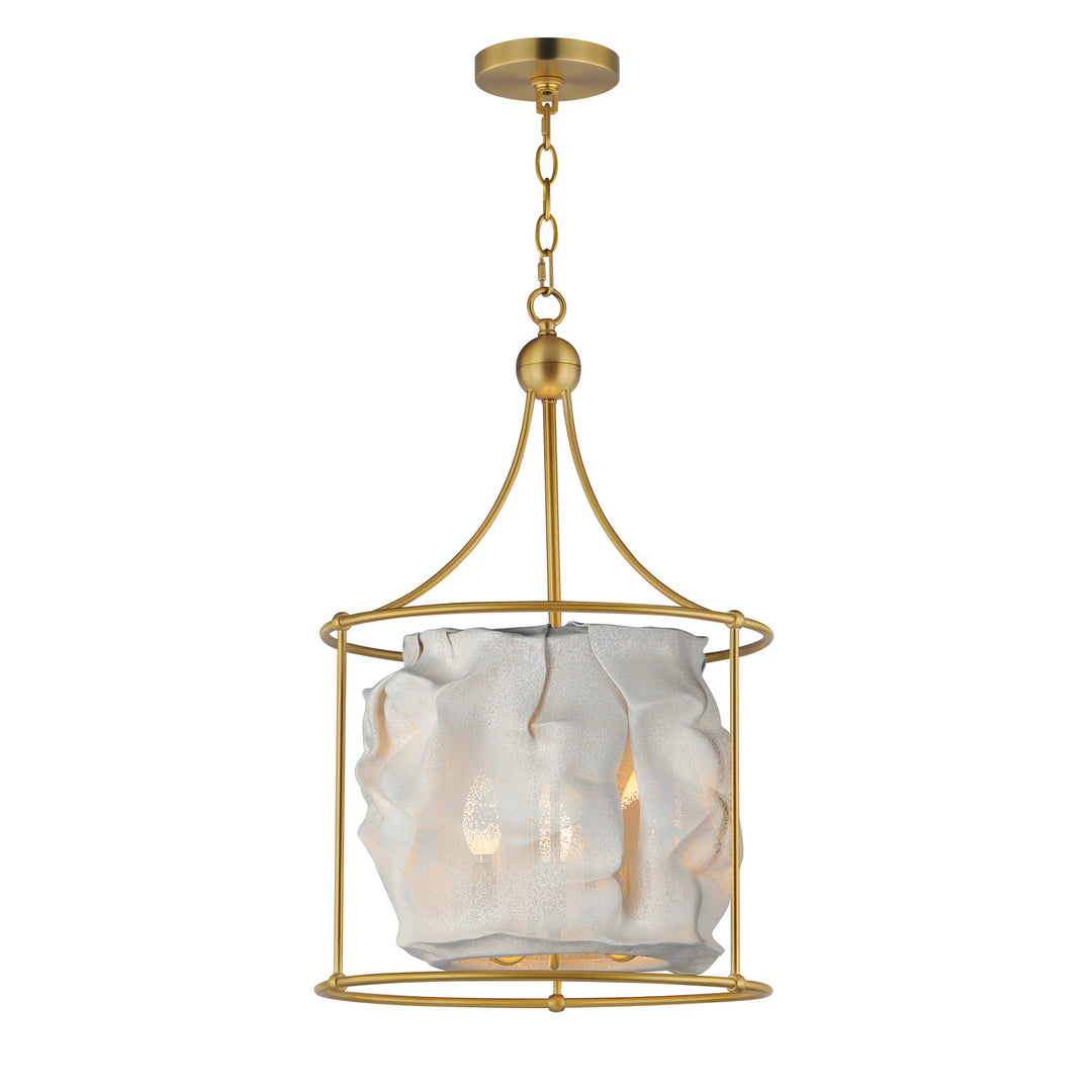 Studio M - SM42403WTNAB - Three Light Pendant - Shroud - Natural Aged Brass