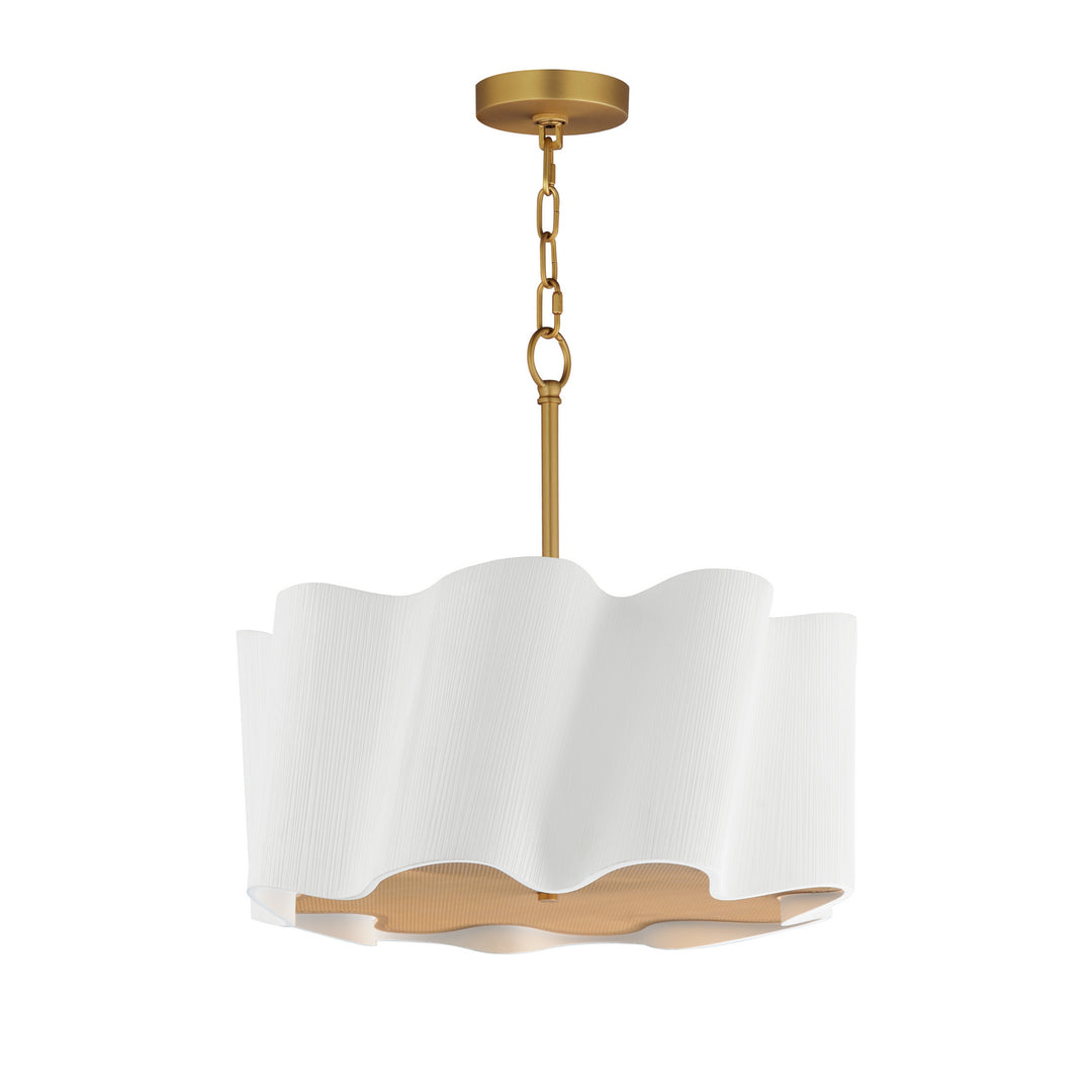 Studio M - SM73882WTGLD - LED Pendant - Curtain Call - White/Gold