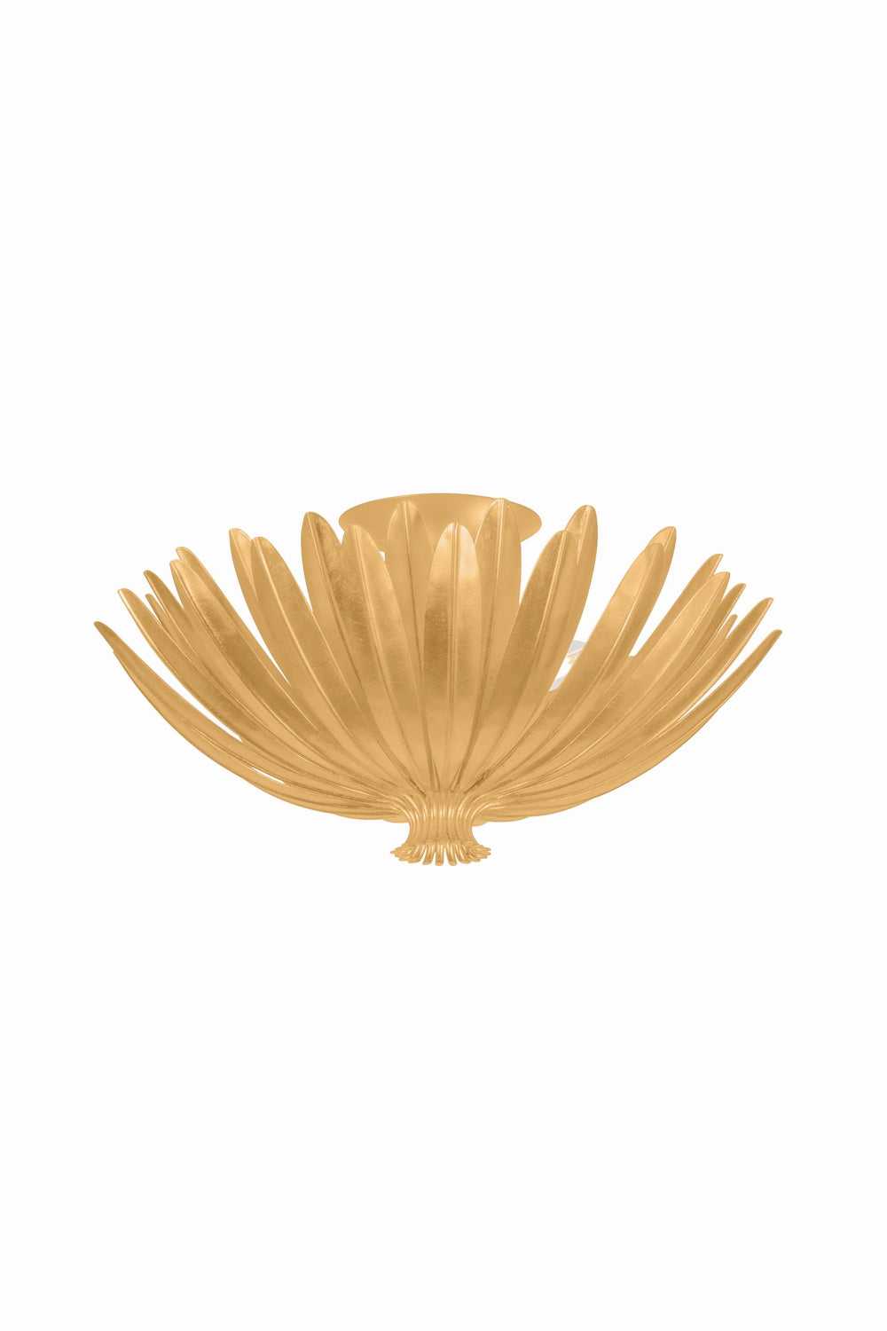 Hudson Valley Canada - 1819-VGL - Three Light Semi Flush Mount - Whitfield - Vintage Gold Leaf