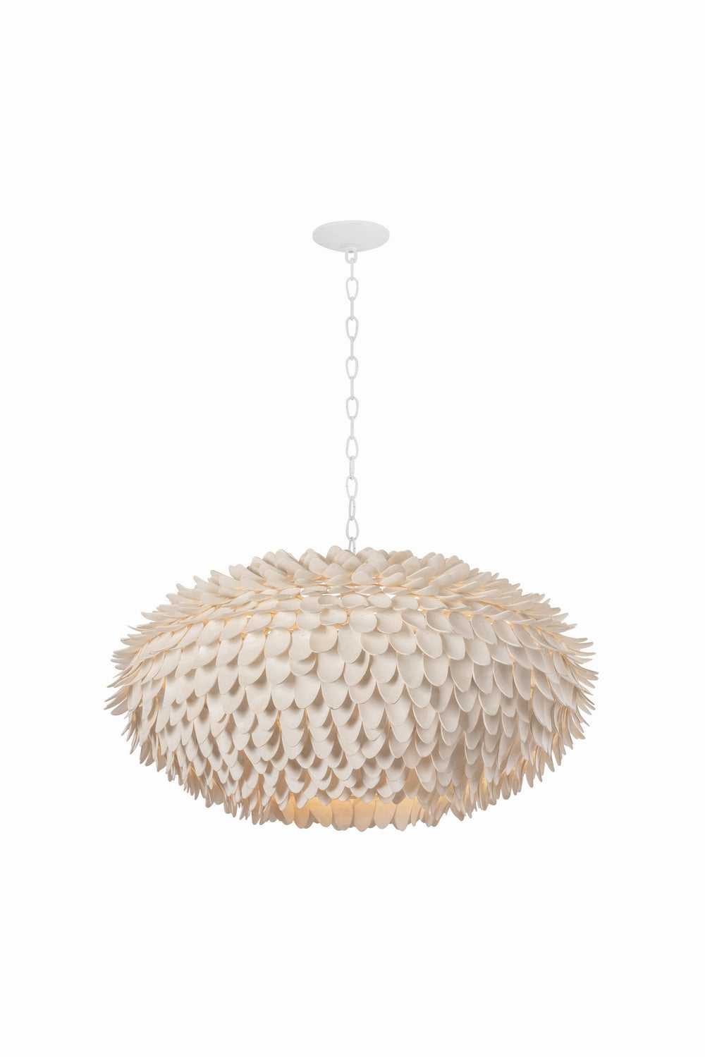 Hudson Valley Canada - 1966-WP - Six Light Pendant - Alsen - White Plaster