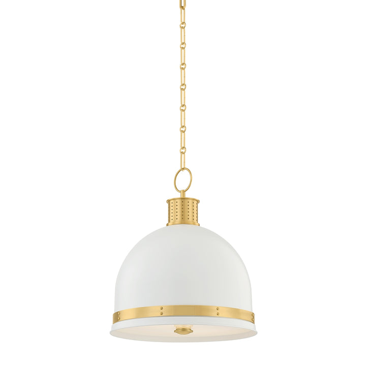 Hudson Valley Canada - 2132-AGB/SWH - Two Light Pendant - Briscoe - Aged Brass