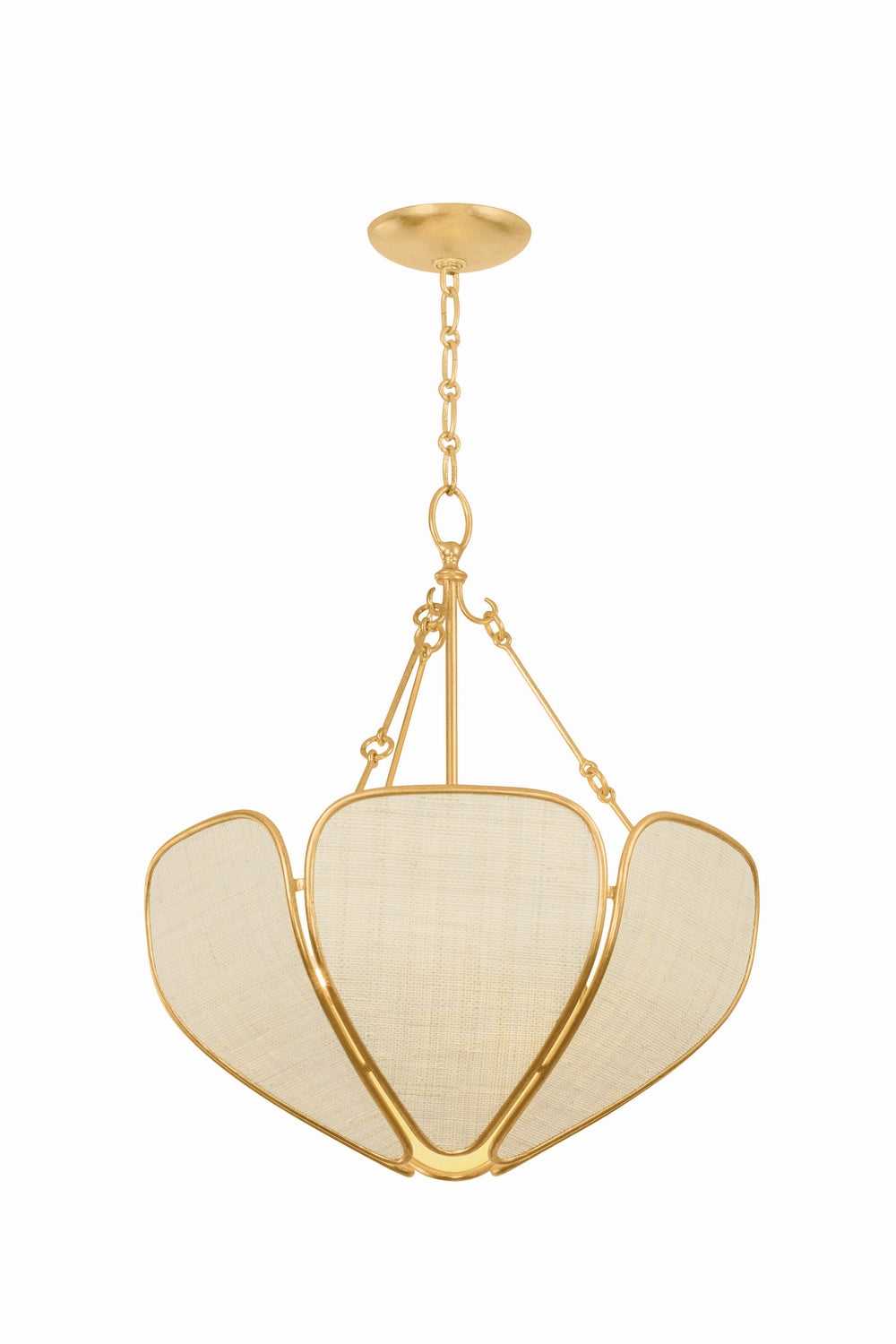 Hudson Valley Canada - 3920-VGL - Three Light Pendant - Bayville - Vintage Gold Leaf