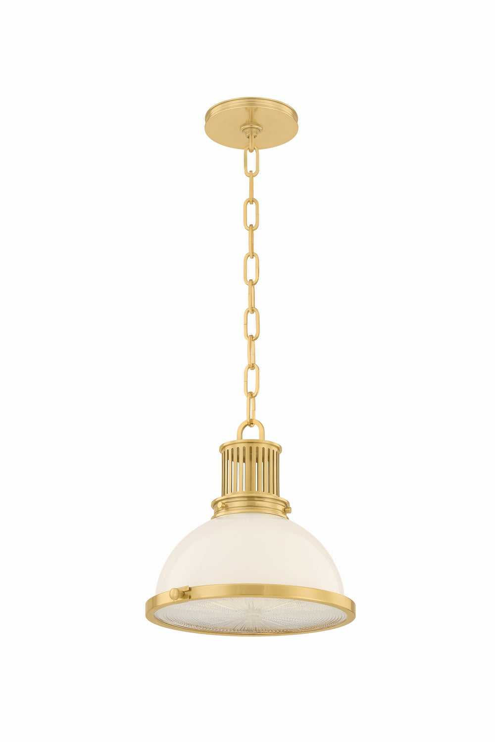 Hudson Valley Canada - 9309-AGB - One Light Pendant - Pinesbridge - Aged Brass