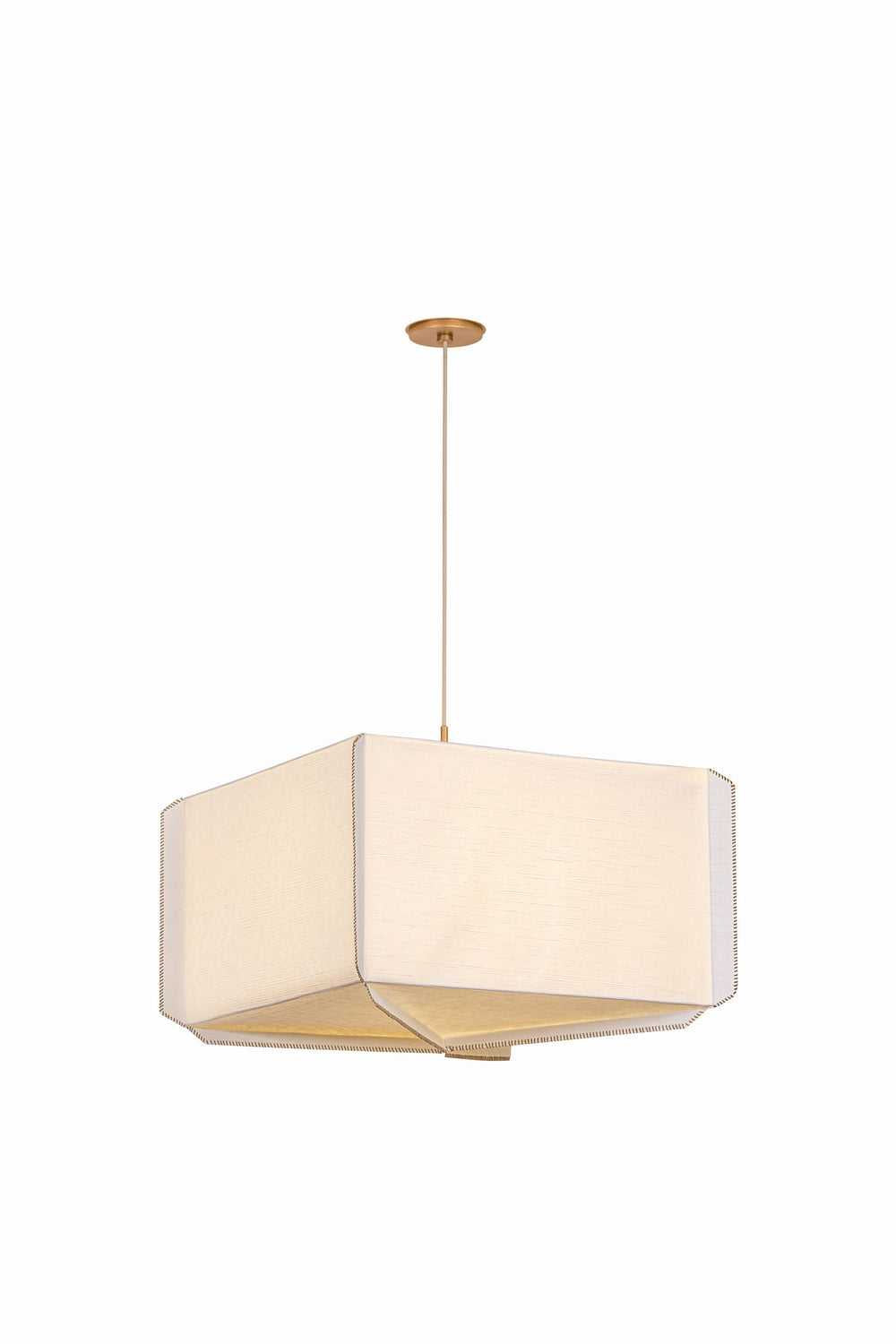 Hudson Valley Canada - AH4433-PGL - Three Light Pendant - Louise - Patina Gold Leaf