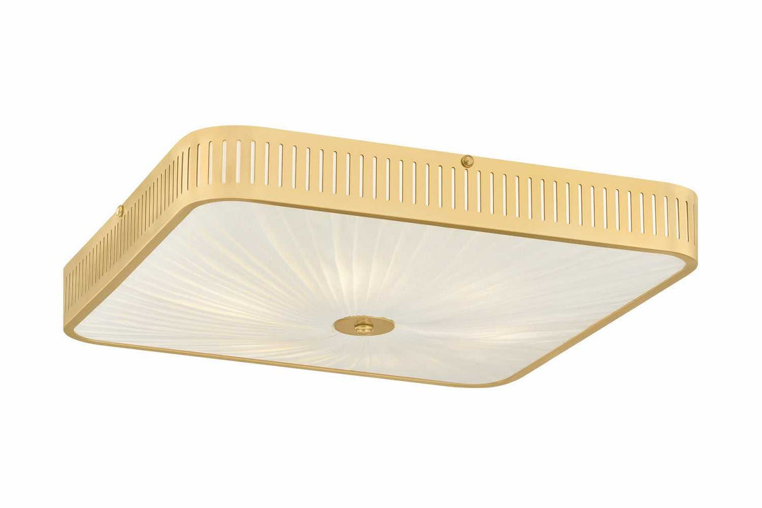 Hudson Valley Canada - AH4706-AGB - Six Light Semi Flush Mount - Henri - Aged Brass