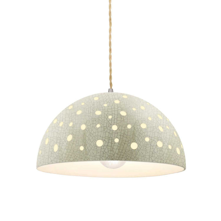 Radiance Collection One Light Pendant in Brushed Nickel Justice Designs