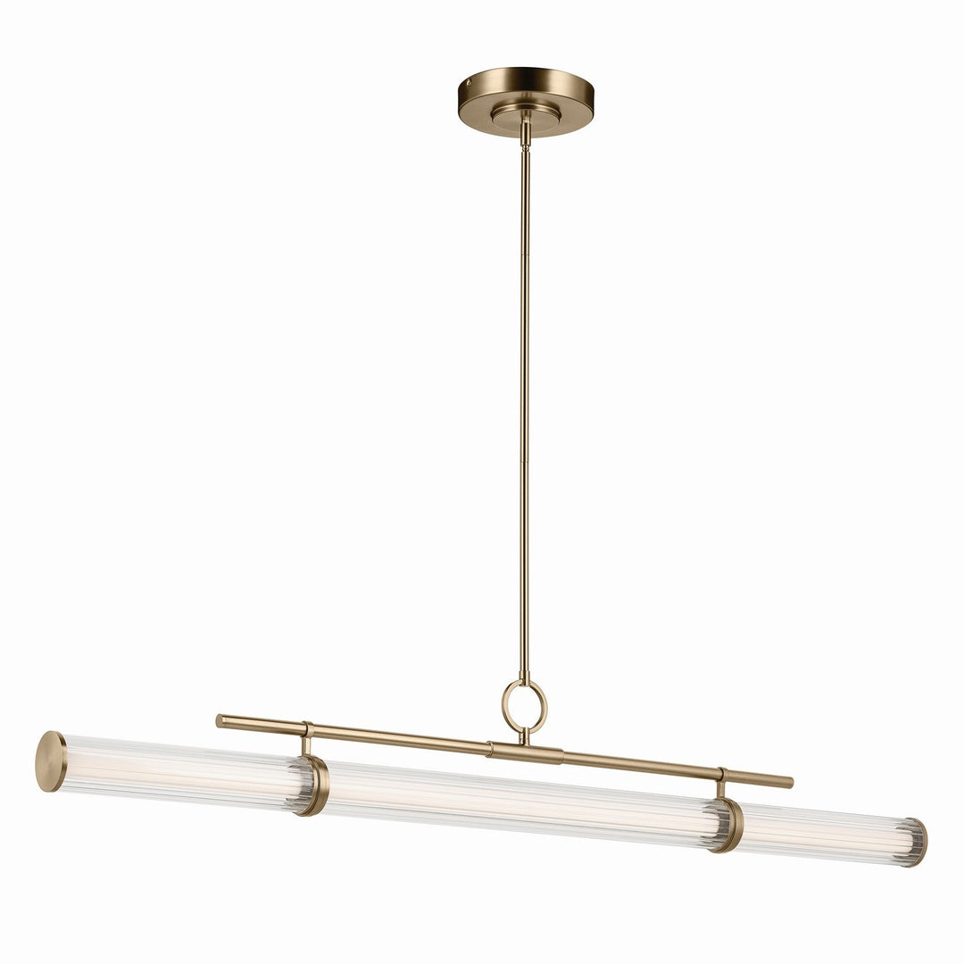 Kichler Canada - 52754CPZLED - LED Linear Chandelier - Riven - Champagne Bronze