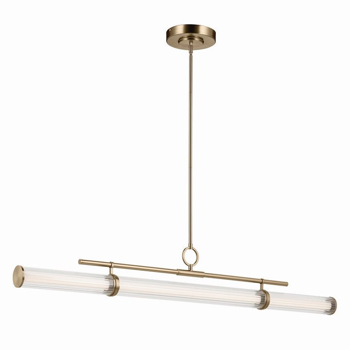 Kichler Canada - 52754CPZLED - LED Linear Chandelier - Riven - Champagne Bronze