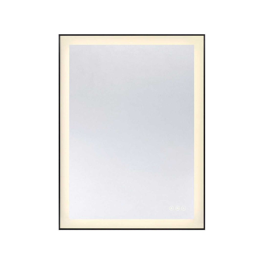 Paulding LED Mirror in Black Savoy House