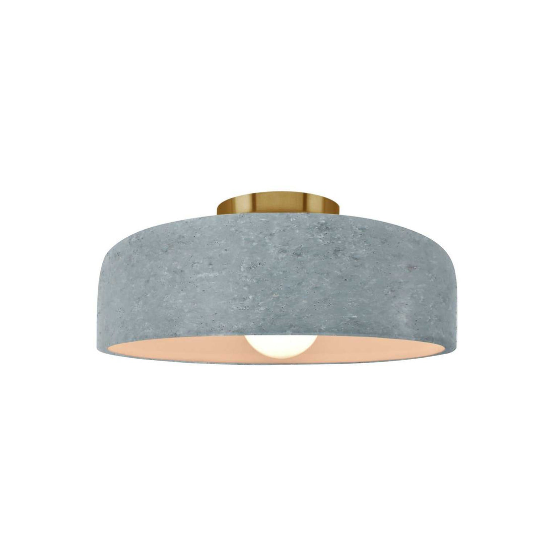 Radiance Collection One Light Semi-Flush Mount in Brushed Brass Justice Designs