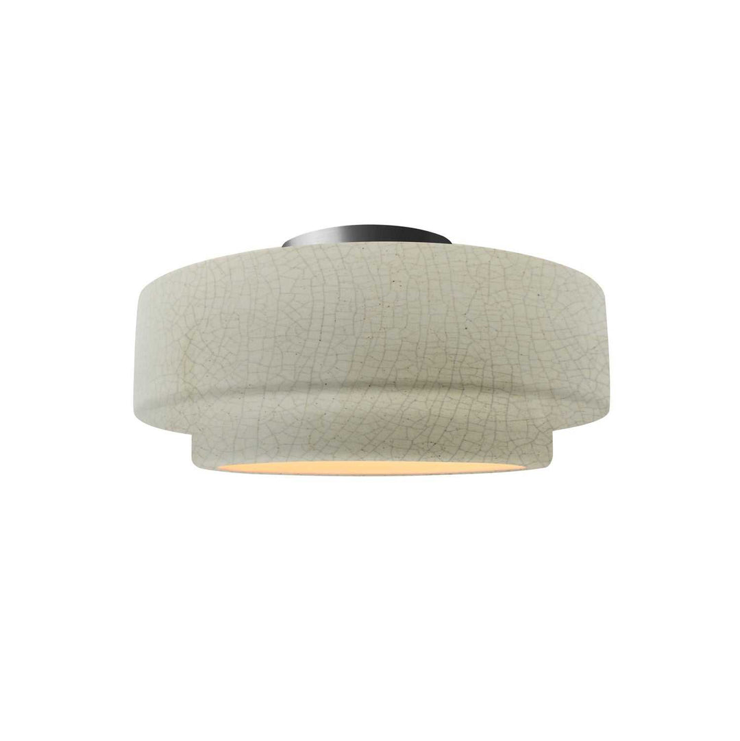 Radiance Collection One Light Semi-Flush Mount in Brushed Nickel Justice Designs